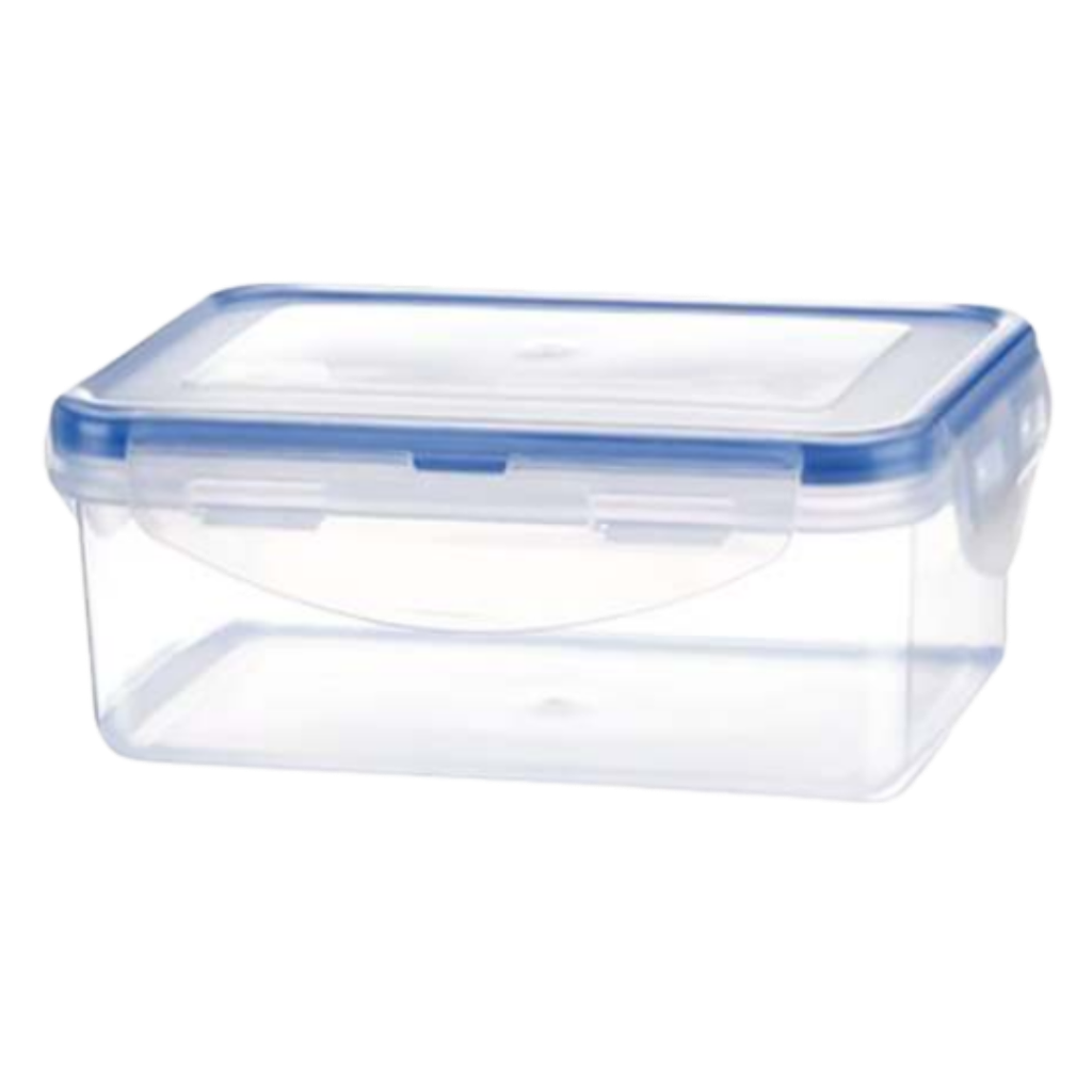 Hermetico, Plástico, Azul, 2,600 Ml Sello De , Color Transparente