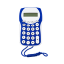 Calculadora, Plastico, Azul Reflex, 127*75*10mm , Racoon Con Pita