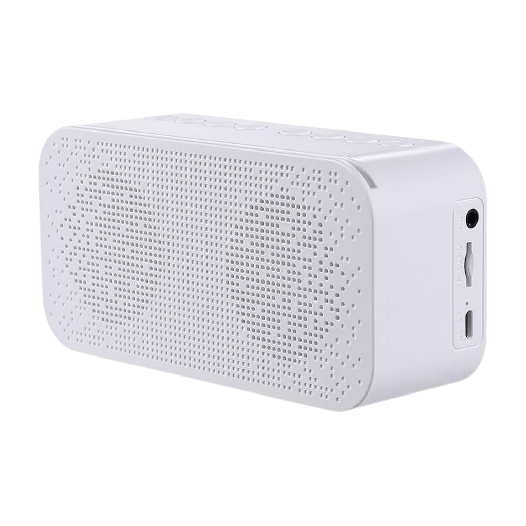 Bocina, Plástico, Blanco, 14*6.5*4.4 Salander , Inalambrica Estereo Con Radio Reloj