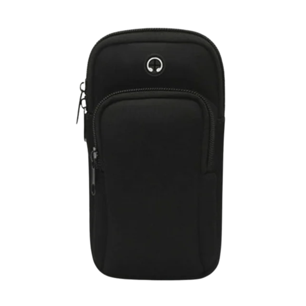 Bolsa, Neopreno, Negro, 18*10 Centimetros, Portadocumentos Para Brazo