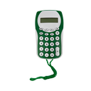 Calculadora, Plastico, Verde, 127*75*10mm , Racoon Con Pita
