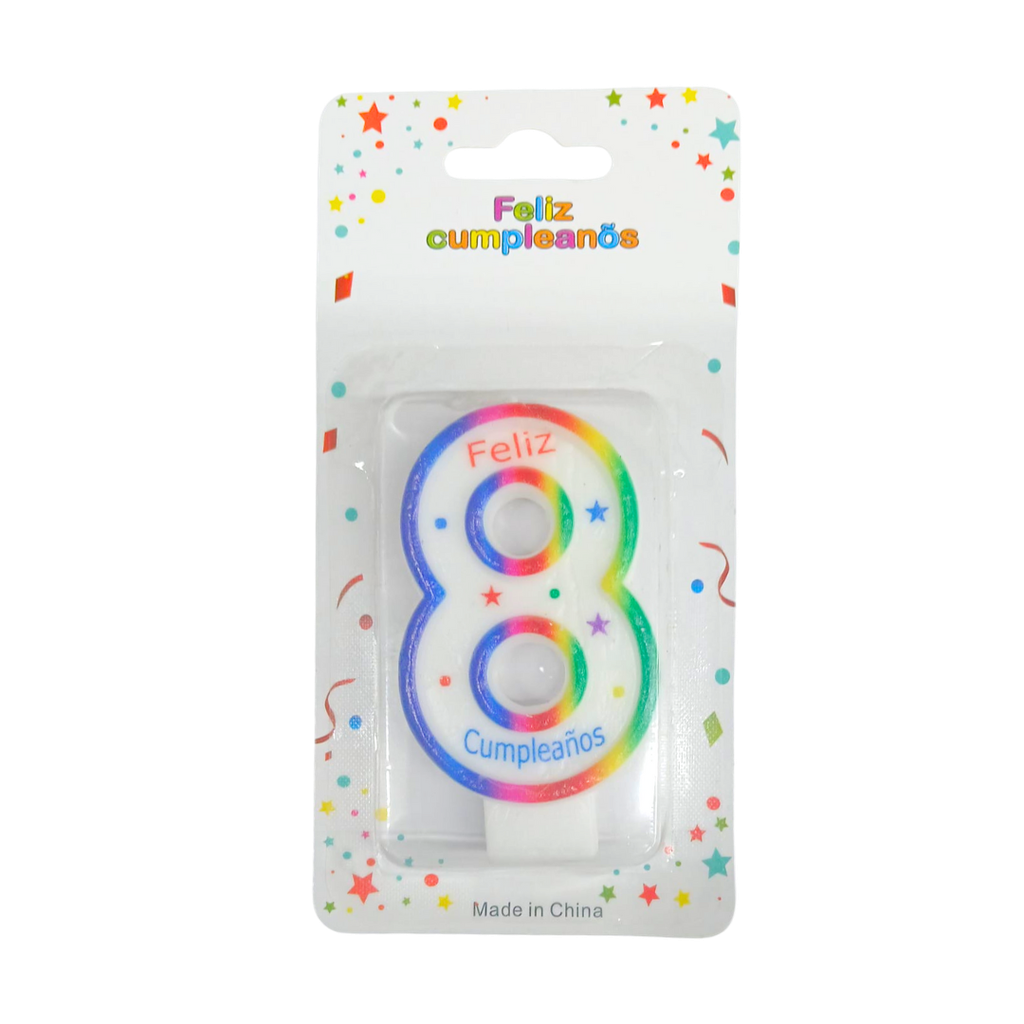 Vela, Cera, Blanco, No 8 ,