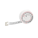 Cinta Metrica, Plástico, Blanco, 1.5 M , Calculadora Bmi