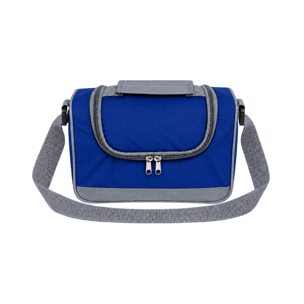 LONCHERA, OXFORD, AZUL REFLEX, 29*15*20 cm, CLEAR ALUMINIZADA