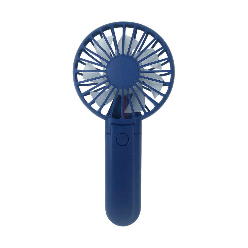 VENTILADOR, PLÁSTICO, AZUL OSCURO, DE MANO CON ALTA POTENCIA