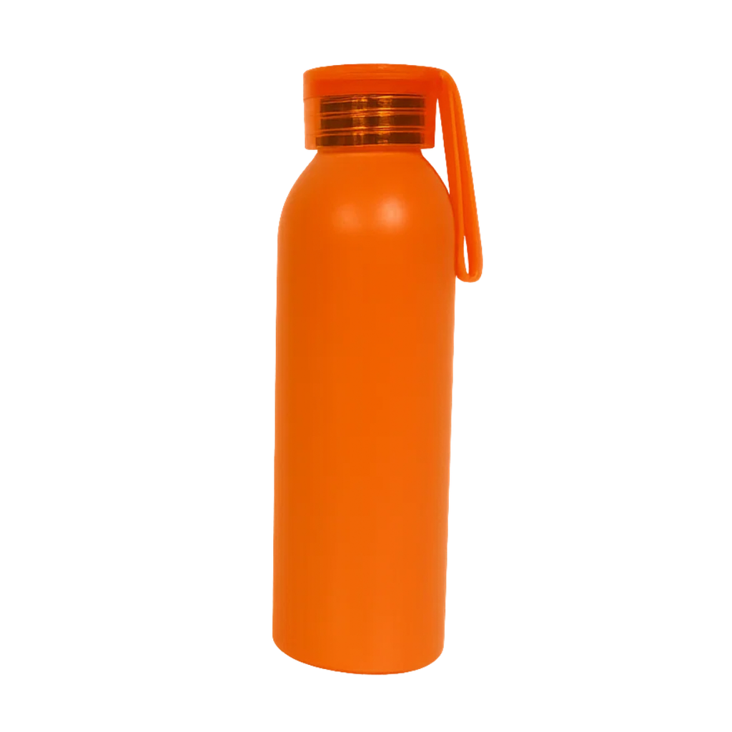 PACHÓN, ALUMINIO, ANARANJADO MATE, 500 ML, CON TAPA TRANSPARENTE