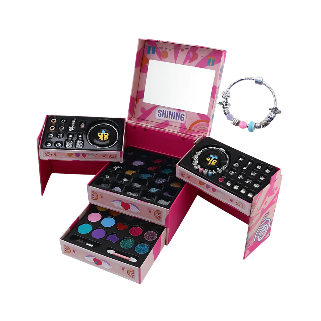 SET DE ACCESORIOS Y MAQUILLAJE EN CAJA