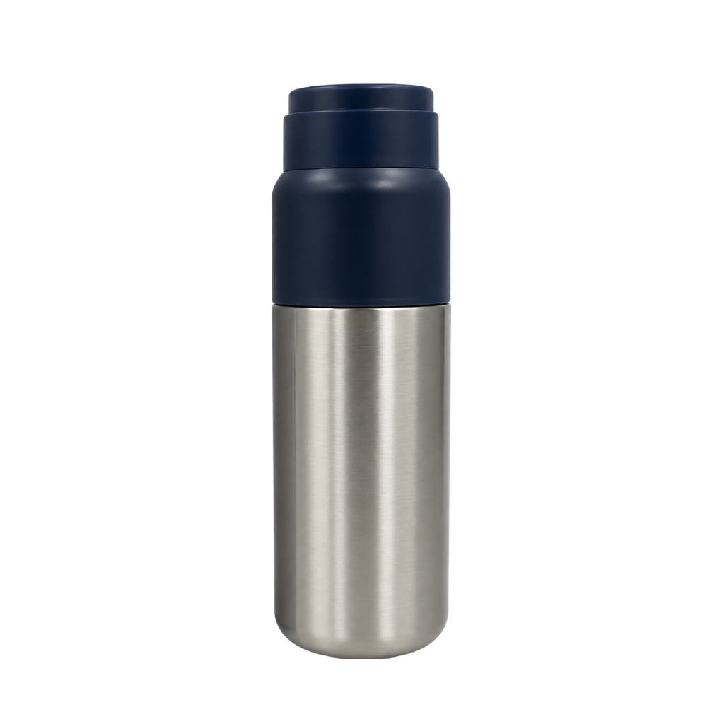 TERMO, ACERO INOXIDABLE, AZUL MARINO, 500 ML, Valley doble pared