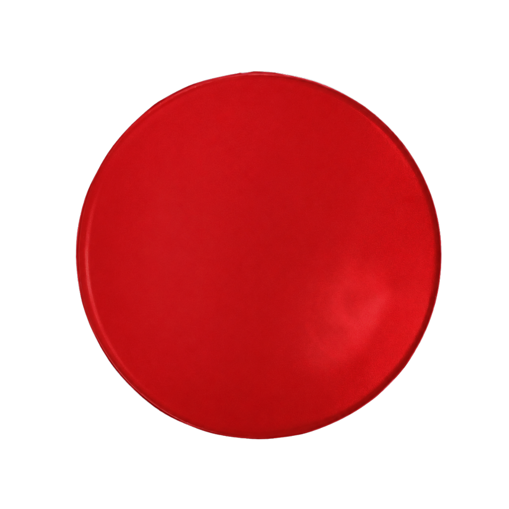 Antiestrés Poliuretano rojo 7.5*7,5*2.5 cm redondo