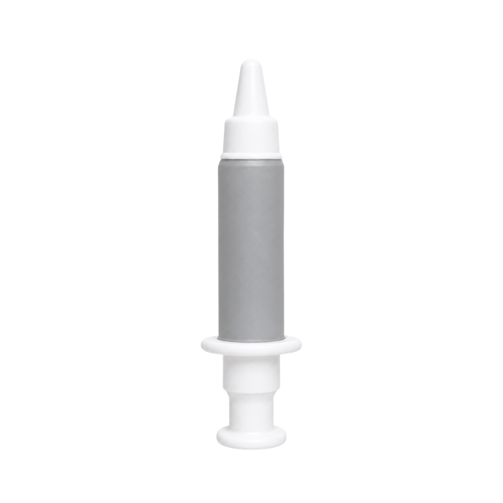 Antiestrés Poliuretano gris 15*2.5 forma de jeringa