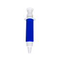 Antiestrés Poliuretano azul reflex 15*2.5 forma de jeringa