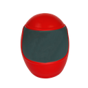 Antiestrés Poliuretano  rojo 8.3*6.9*4.6 forma de casco de moto visor gris