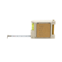 Metro, fibra de trigo, beige, 8*6*2.2 cm, con nivel, lápiz y  block de notas