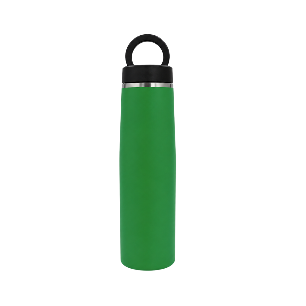 Termo, acero inoxidable, verde, 550ml, Sutra doble pared con anillo magnético para celular