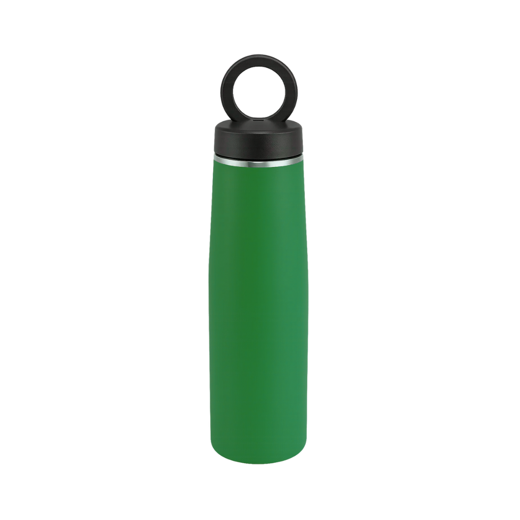 Termo, acero inoxidable, verde, 550ml, Sutra doble pared con anillo magnético para celular
