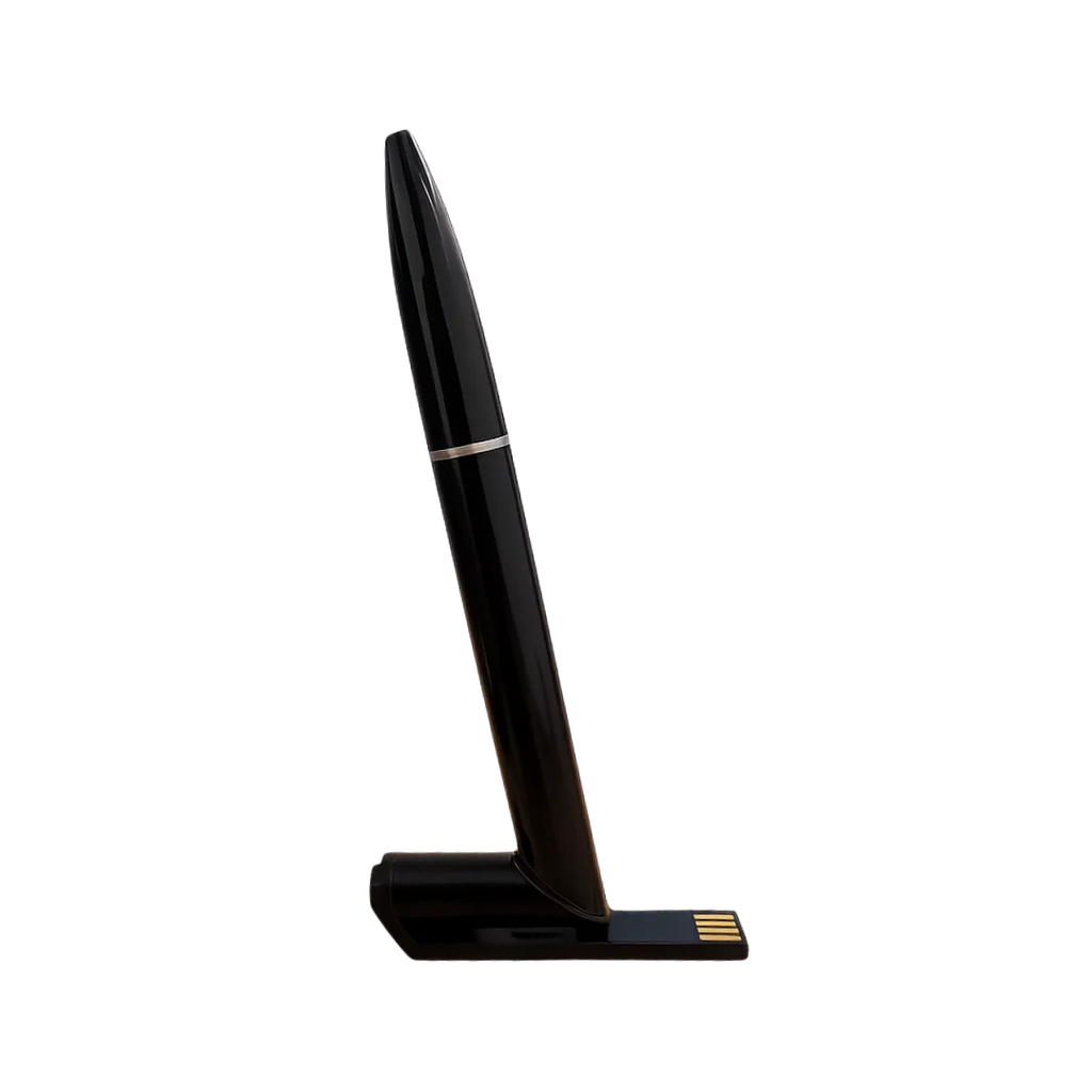 Lapicero, aluminio, negro, 16 Gb, Twist con USB integrado