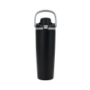 Termo, acero inoxidable, negro, 30 oz, Yawa de boquilla con tapa de seguridad