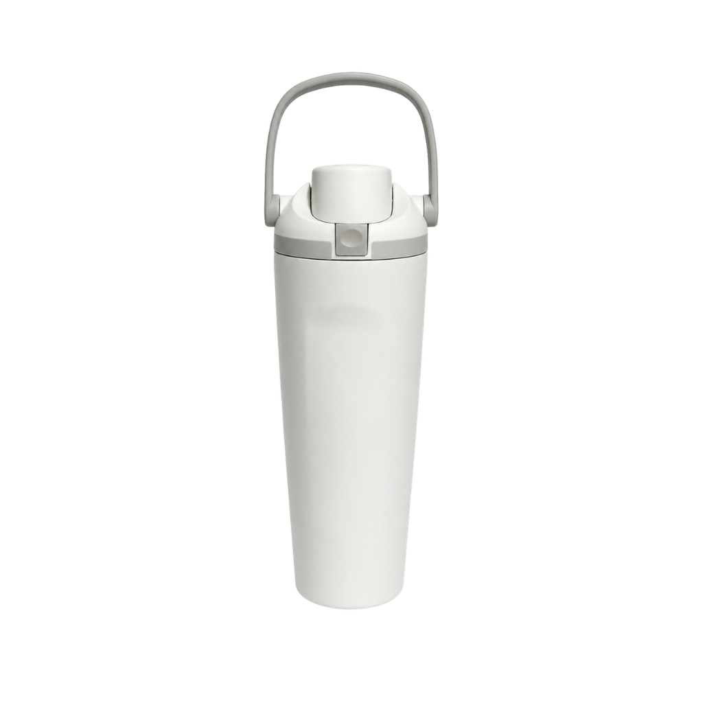Termo, acero inoxidable, blanco, 30 oz, Yawa de boquilla con tapa de seguridad