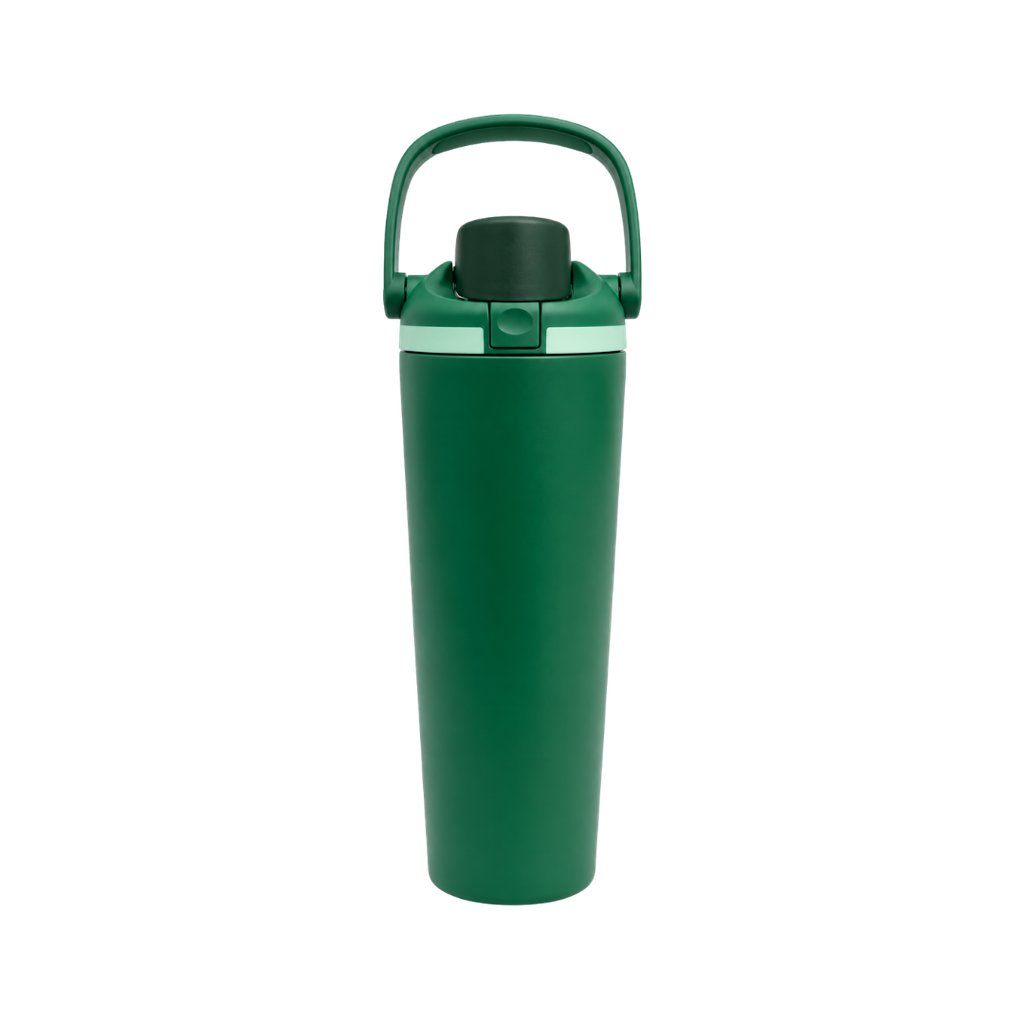 Termo, acero inoxidable, verde, 30 oz, Yawa de boquilla con tapa de seguridad
