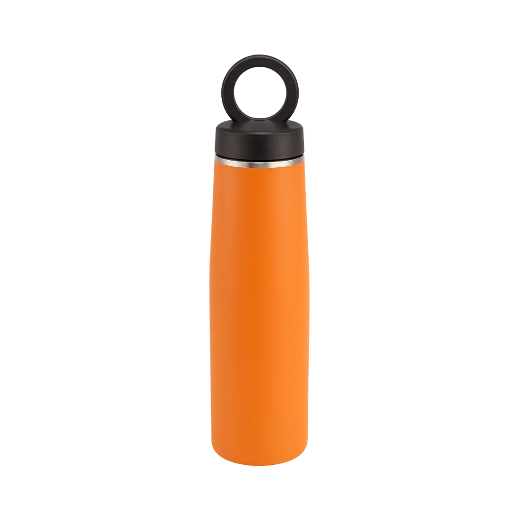 Termo, acero inoxidable, Anaranjado, 550ml, Sutra doble pared con anillo magnético para celular