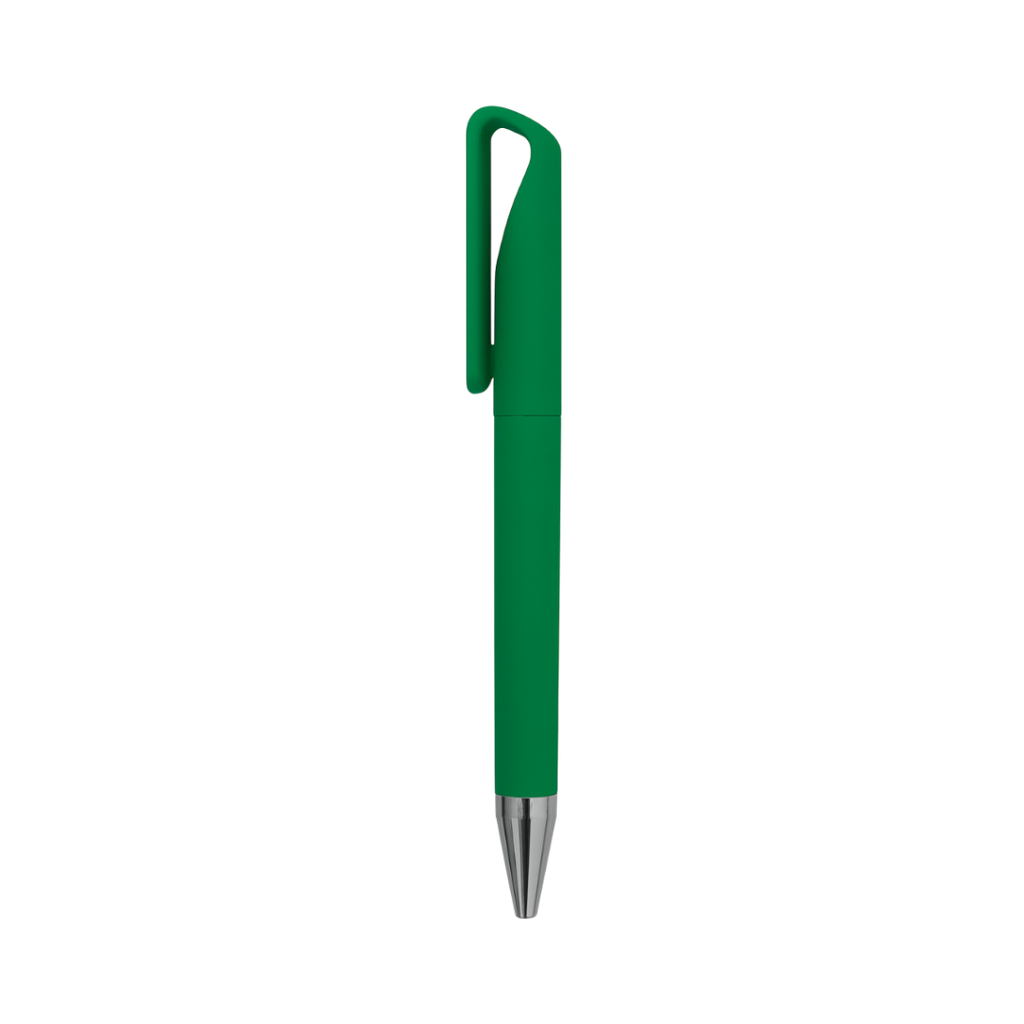 Lapicero, plástico, verde, Nez clip de bambú