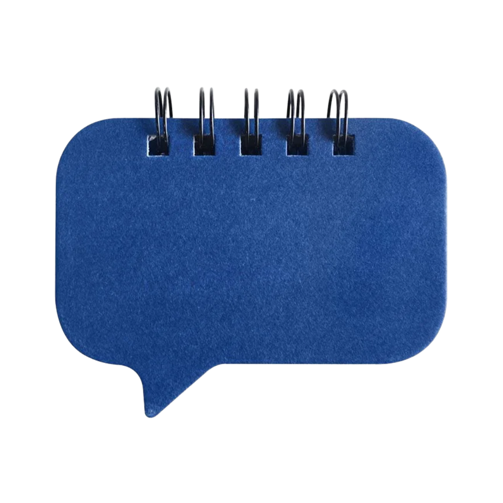 Libreta, papel, azul, Think 6 notas adhesivas de 20 hojas