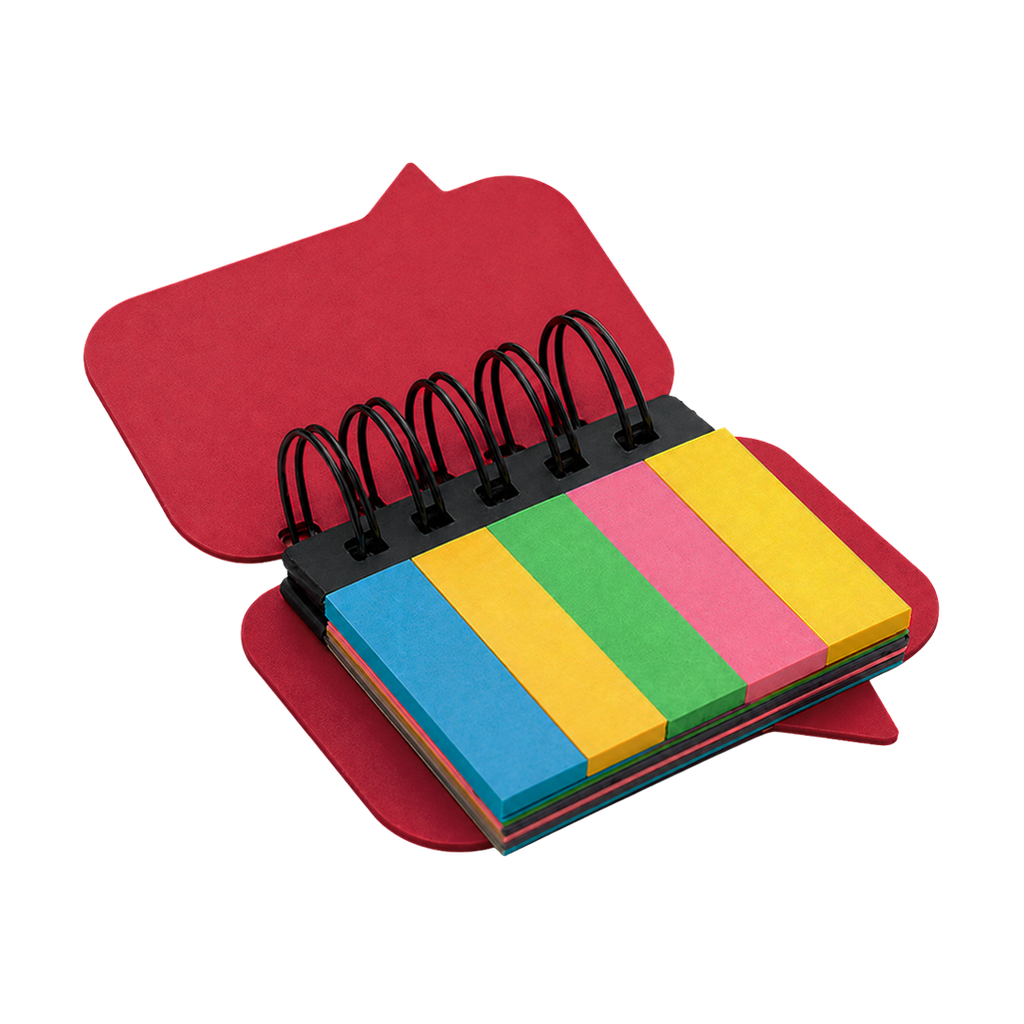 Libreta, papel, rojo, Think 6 notas adhesivas de 20 hojas