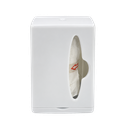Dispensador de bolsas con clip para ajuste, plastico, 5 x 7.6 x 3.2 cm . Incluye 15 bolsas, Blanco
