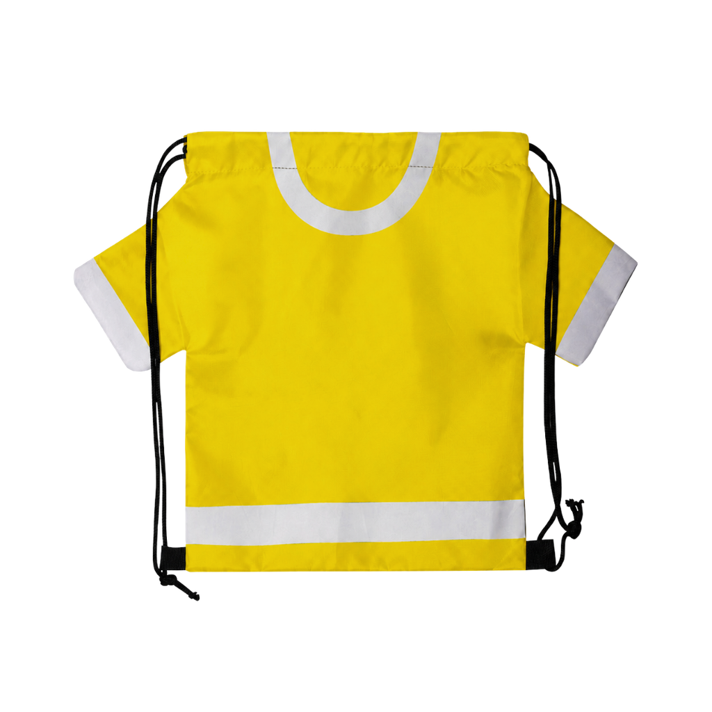 Mochila en forma de camiseta,  Poliéster 210D, 56 x 42 x cm, Amarillo
