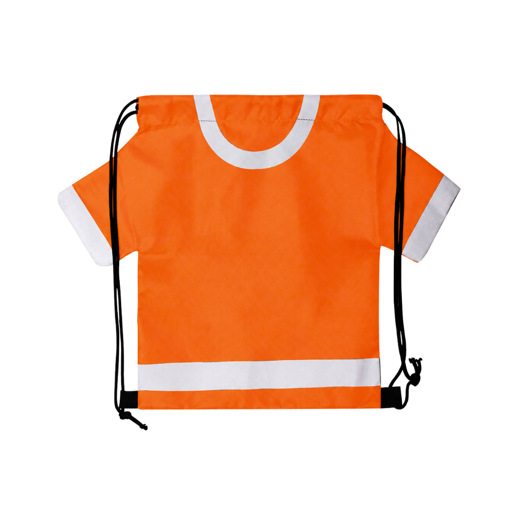 Mochila en forma de camiseta,  Poliéster 210D, 56 x 42 x cm, Anaranjado