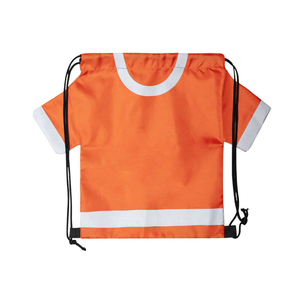 Mochila en forma de camiseta,  Poliéster 210D, 56 x 42 x cm, Anaranjado
