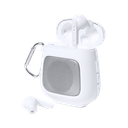 Auriculares con bocina, con conexión Bluetooth  5.0, ABS, 7.5 x 8.7 x 4 cm, Blanco