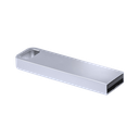 Memoria USB de 16GB , metal,  acabado metálico en mate, 1.2 x 4.1 x 0.4 cm, Plateado