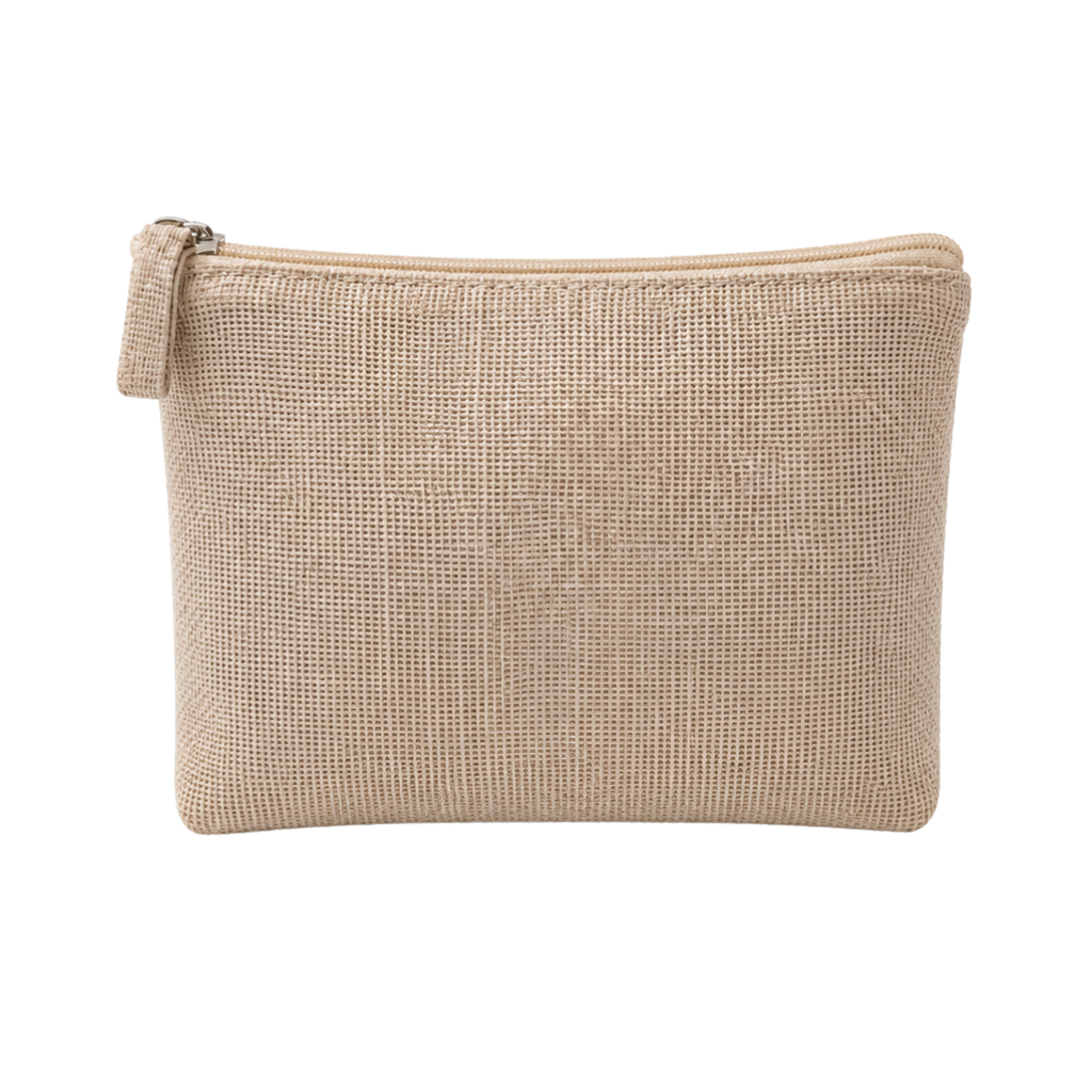 Neceser, poliéster, 22 x 14 x 6.5 cm, Natural