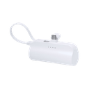Power Bank, 8 x 4.8 x 2.8 cm, Blanco
