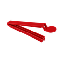 Clip, Plástico, Rojo, 14 cm, para bolsa 26 cm abierto