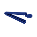 Clip, Plástico, Azul, 14 cm, para bolsa 26 cm abierto
