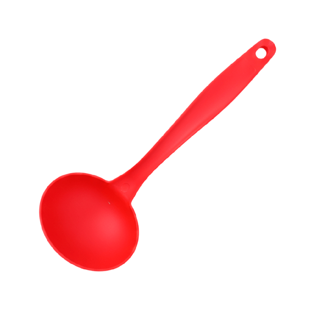 Cucharon, Plástico, Rojo, 30 cm, kitchen Jum