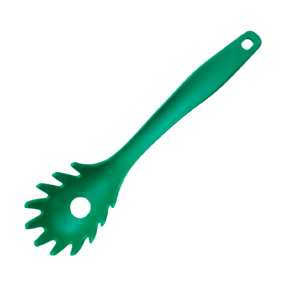 Cuchara, para pasta, Plástico, Verde, 30 cm, kitchen Jum