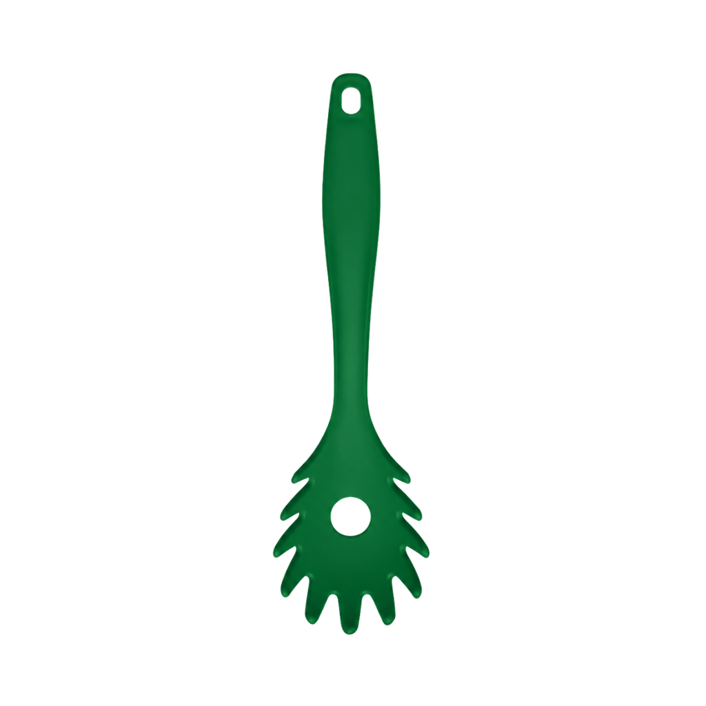 Cuchara, para pasta, Plástico, Verde, 30 cm, kitchen Jum