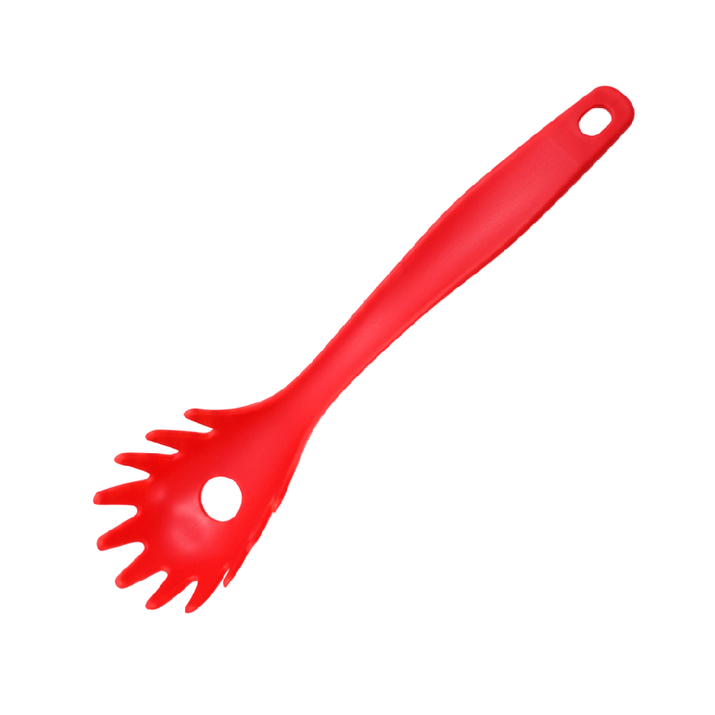 Cuchara, para pasta, Plástico, Rojo, 30 cm, kitchen Jum