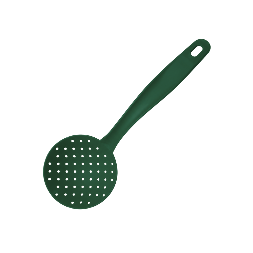 Espumadera, Plástico, Verde, 30 cm, kitchen Jum