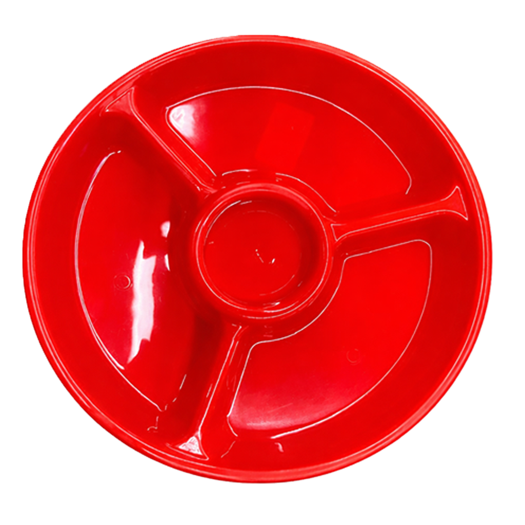 Botanero, Plástico, Rojo, 24 cm, Centro para Dip