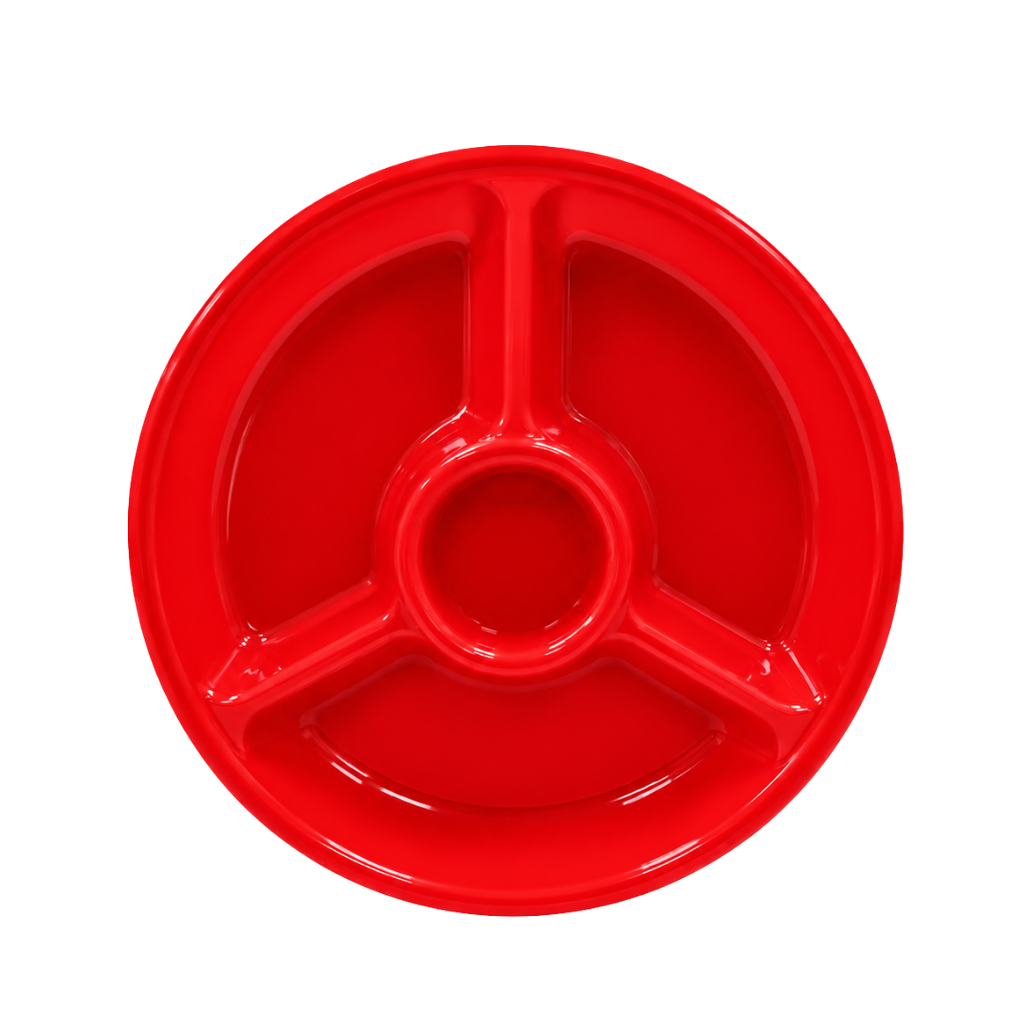 Botanero, Plástico, Rojo, 24 cm, Centro para Dip