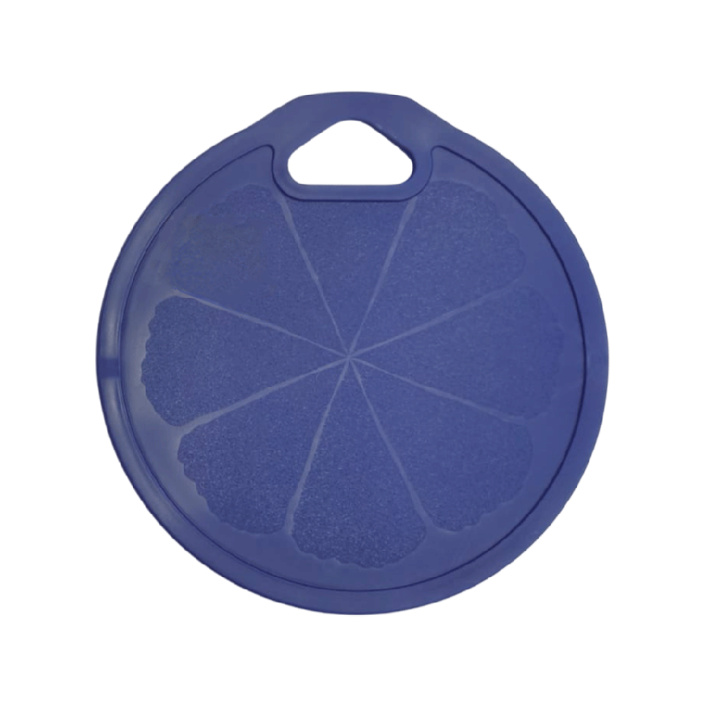 Tabla para picar, Plástico, Azul, 18 cm, Redondo