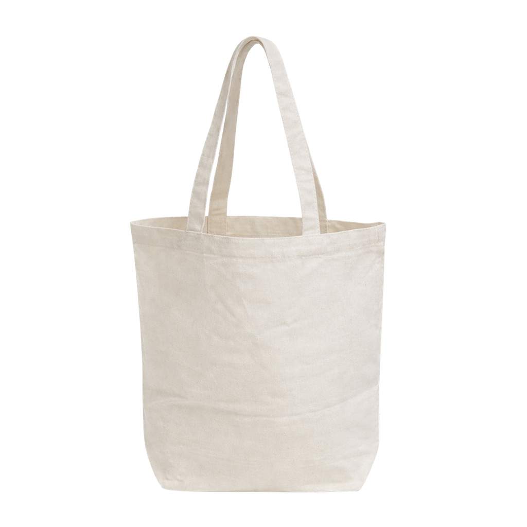 Bolsa algodón natural 35*40*10 cm Cotton con poliester, agarrador de 60 cm