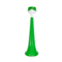 Vuvuzela plástica verde 27*8cm con boquilla lateral