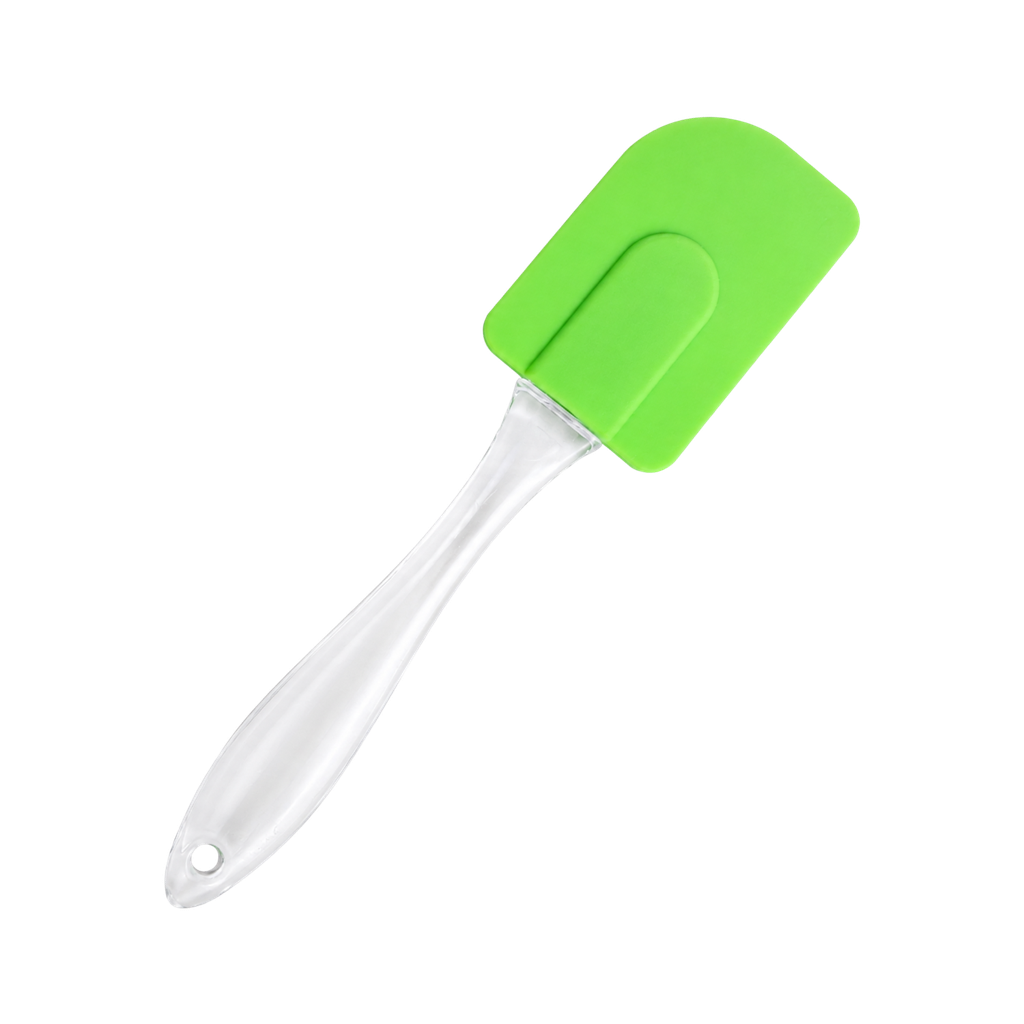 Paleta Silicón verde 18*4,5 Cm Miserable mango plástico transparente