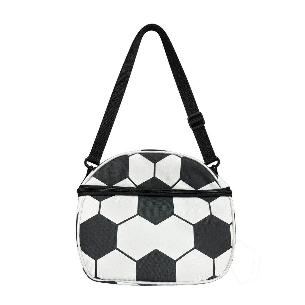 LONCHERA, OXFORD, BLANCO, 21*25*15CM cm, LONCHERA TERMICA CON DISEÑO DE FOOTABALL