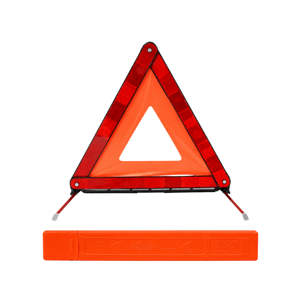 Señalizador, PLÁSTICO, ANARANJADO, 45*43 cm, triangular portable plegable para tránsito